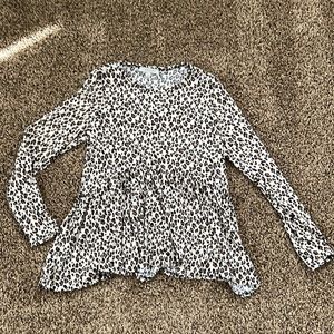 Leopard Peplum Top 🐆